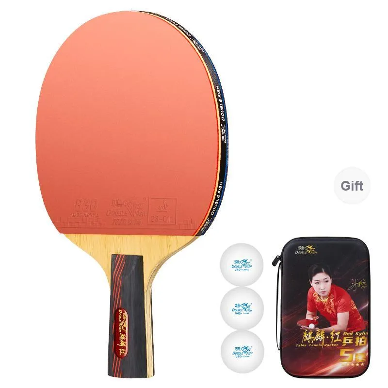 DOUBLEFISH Ping Pong Paddles Unisex Maple Wood Base-171