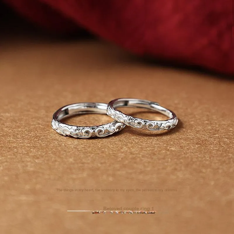 NIANNIANXI S999 Fine Silver Rings Unisex-2