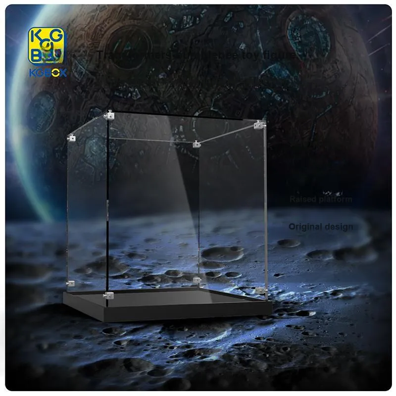KGBOX For 3AThreezero Transformers Bumblebee Optimus Prime Acrylic Transparent Display Case Model Accessories-7
