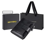 Black-Bifold (Vintage Top Leather)-Anti-Skimming
