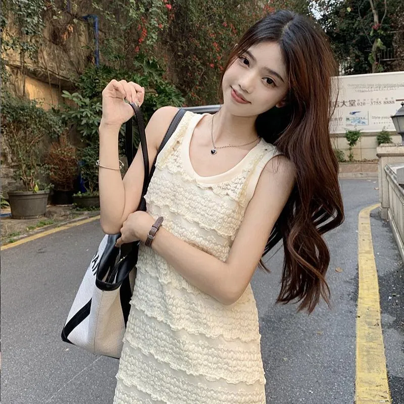 AFGGD Slip Dress Women's Apricot-5