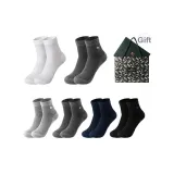 Crew 6 Pack Box Included (1 Black, 1 Navy Blue, 2 Dark Gray, 1 Light Gray, 1 White)