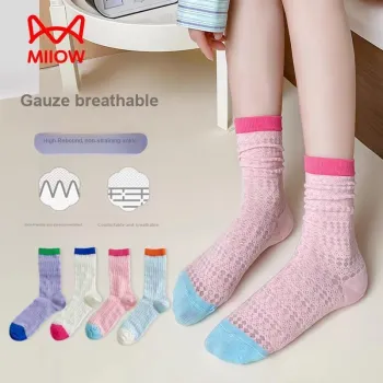 MIIOW Trend Party Series Mid Calf Socks Women's Shopping Bag Combo Set