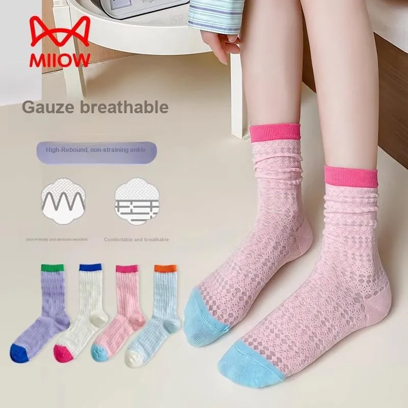 MIIOW Trend Party Series Mid-Calf Socks Women's Shopping Bag Combo Set-0