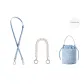 [Blue Style 3]Pearl Portable 37cm+Blue Adjustable 95-124cm Shoulder Strap