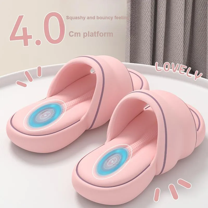 LUNNIFEIYA EVA Squashy And Bouncy Feeling Quiet Slippers For Summer Home Indoor Bathroom Bathing Slip Resistant-6