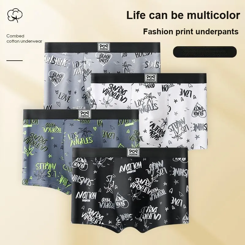 MIIOW Trend Party Series Boxer Shorts Men's Combo Set-36