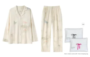 WANANNI Pajama Set Women's Shopping Bag Light Apricot