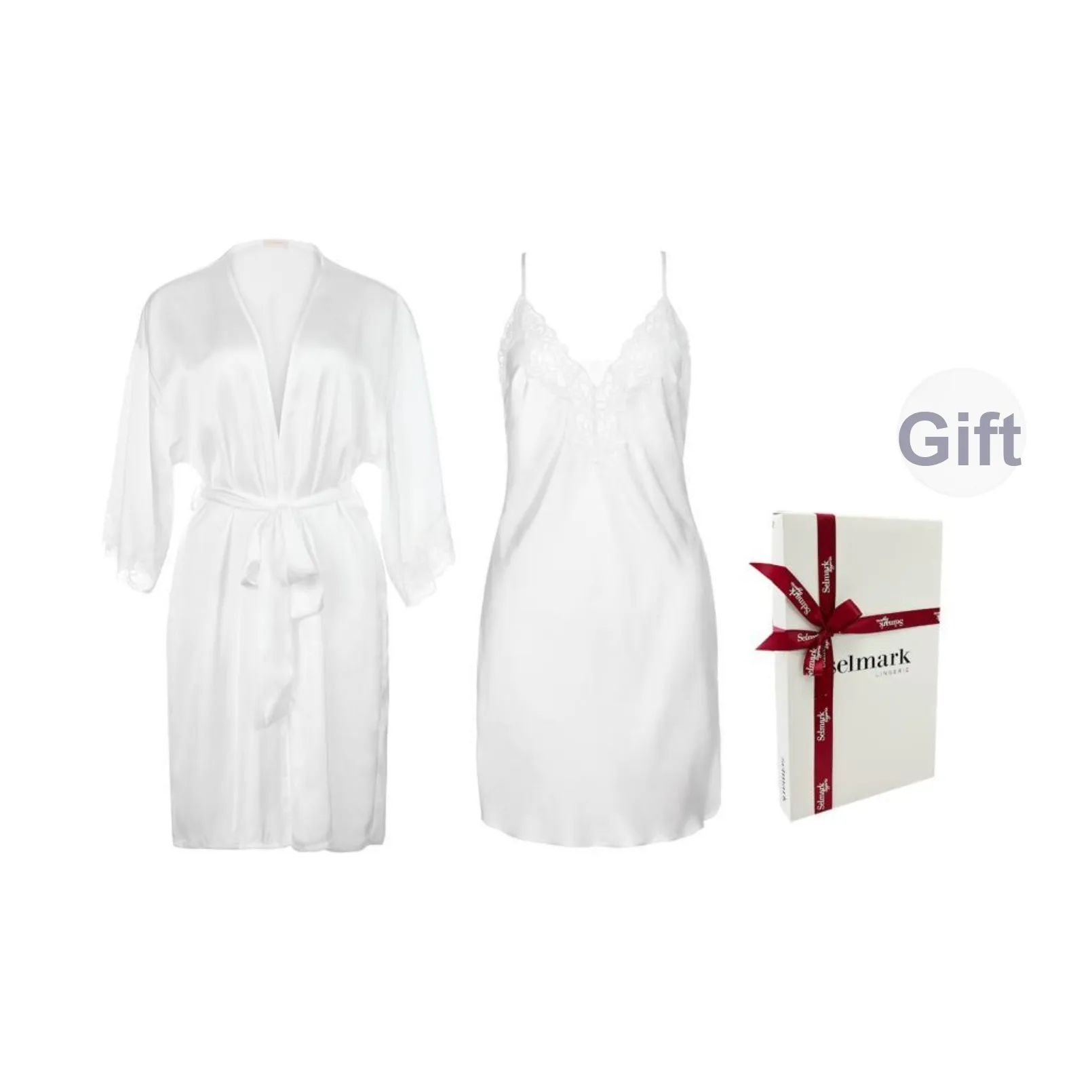 Selmark Pajama Set Women's Box White