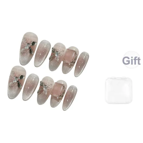 SHANGSHIQIN Крылья OF The Butterfly 3D-эффект Бабочка False Nail Средний LADDER Розовый Румяна Stain 25мм