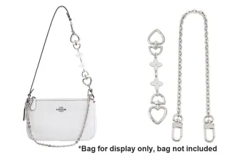 Luxury Care Artisan Workshop Copper Metal Bag Shoulder Strap Women's Silver