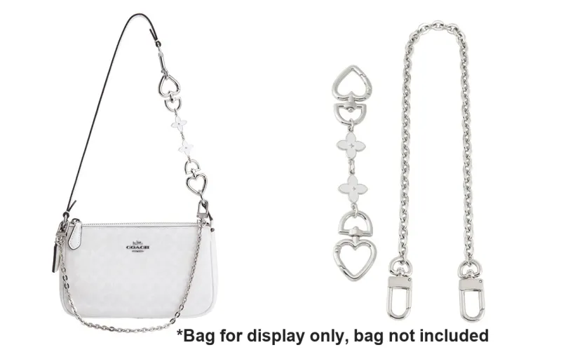 Luxury Care Artisan Workshop Copper Metal Bag Shoulder Strap Women's Silver-0