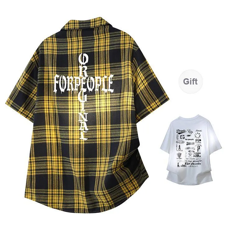FAX FOR FMACM Shirt Unisex Yellow Plaid-7
