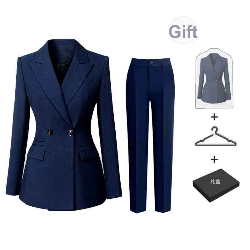 ONE SHALLOW Business Suit Women's Navy Blue