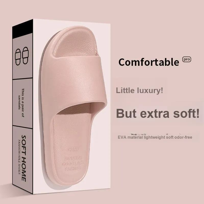 Foot Recreation Slippers, Slip Resistant Summer Home Indoor Squashy And Bouncy Feeling EVA Quiet Bathroom Bathing-2