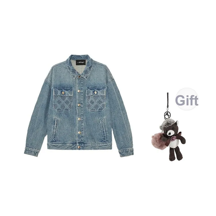 Ed Hardy Denim Jackets Men Indigo