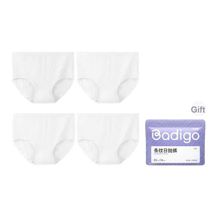 Badigao Одноразовое белье Женское Подарочная коробка Комбинация Белый