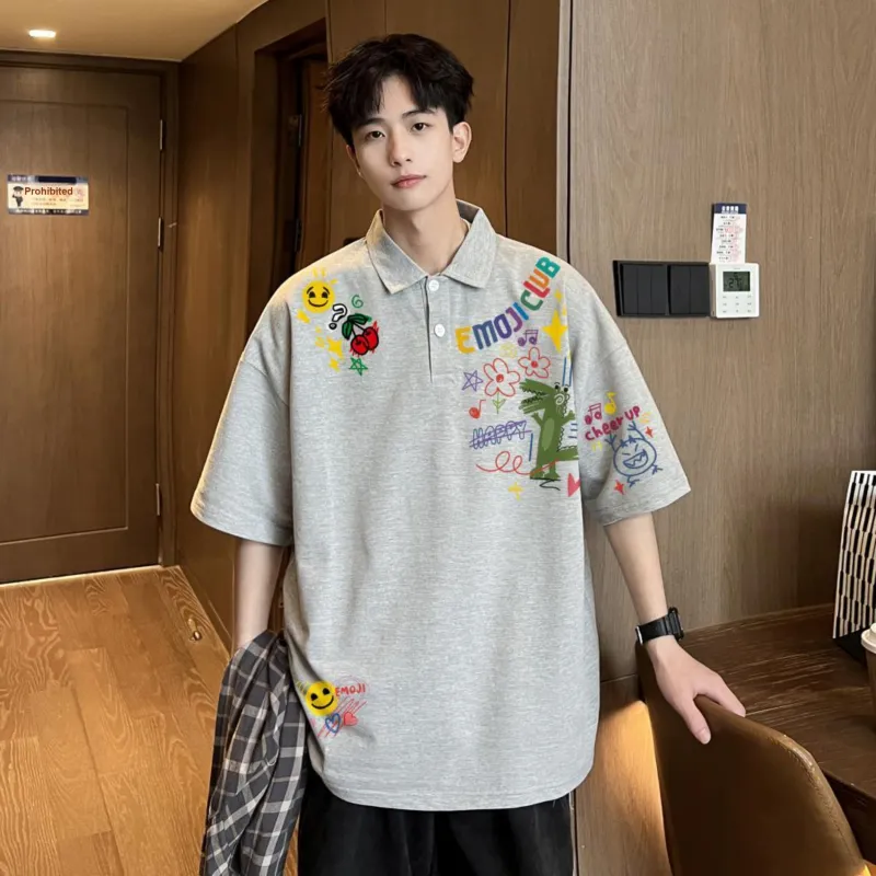 Emoji Polo Shirts Unisex-13