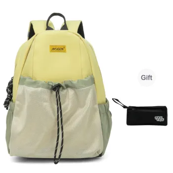 TAKI Nylon Versatile Fashion Students Backpack Regular Unisex
