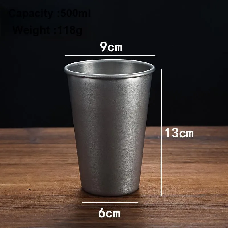 TANLU Outdoor Water Equipment Water Container 200ml 680ml Camping And Barbecue Stainless Steel-7