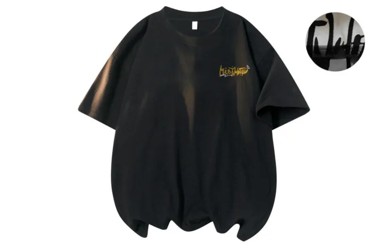 MXDT T Shirt Unisex Black Yellow Embroidery Upgraded-2