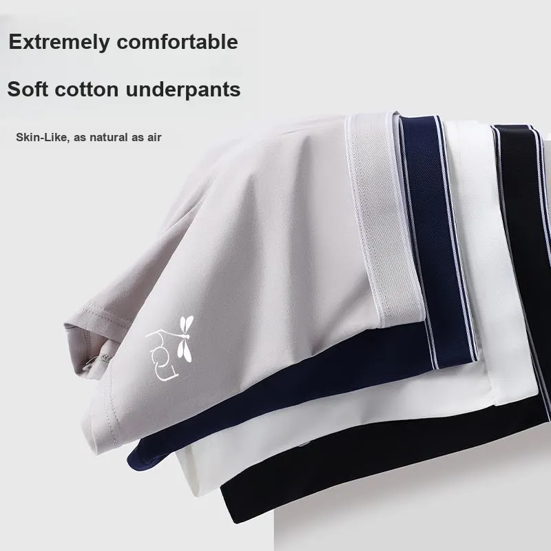 RED DRAGONFLY Cotton Panties Men's 4 Piece Gift Box Sets-7