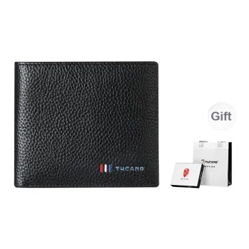 TUCANO Cow Leather Short Wallets Men's Black