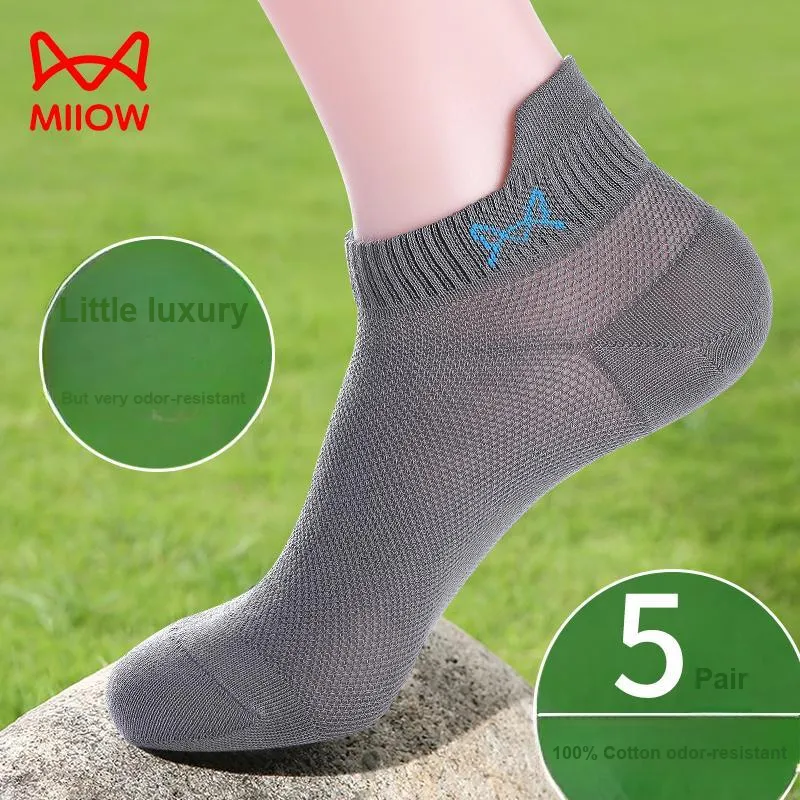 MIIOW Cool One Summer Series Ankle Socks Men's 5 Pack-46