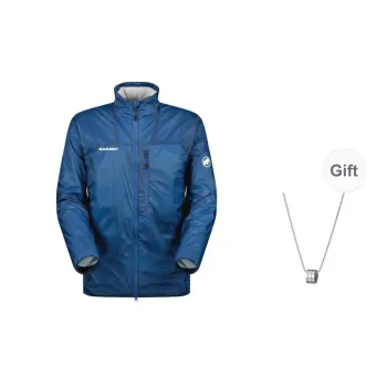 MAMMUT Jacket Unisex Lake Blue With Free Necklace