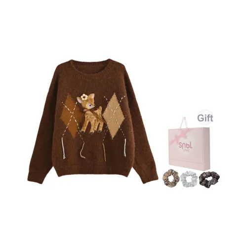 SNBL Коричневый Женский Свитер