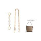 White Camellia Extender Chain 15cm+Decorative Chain 45cm