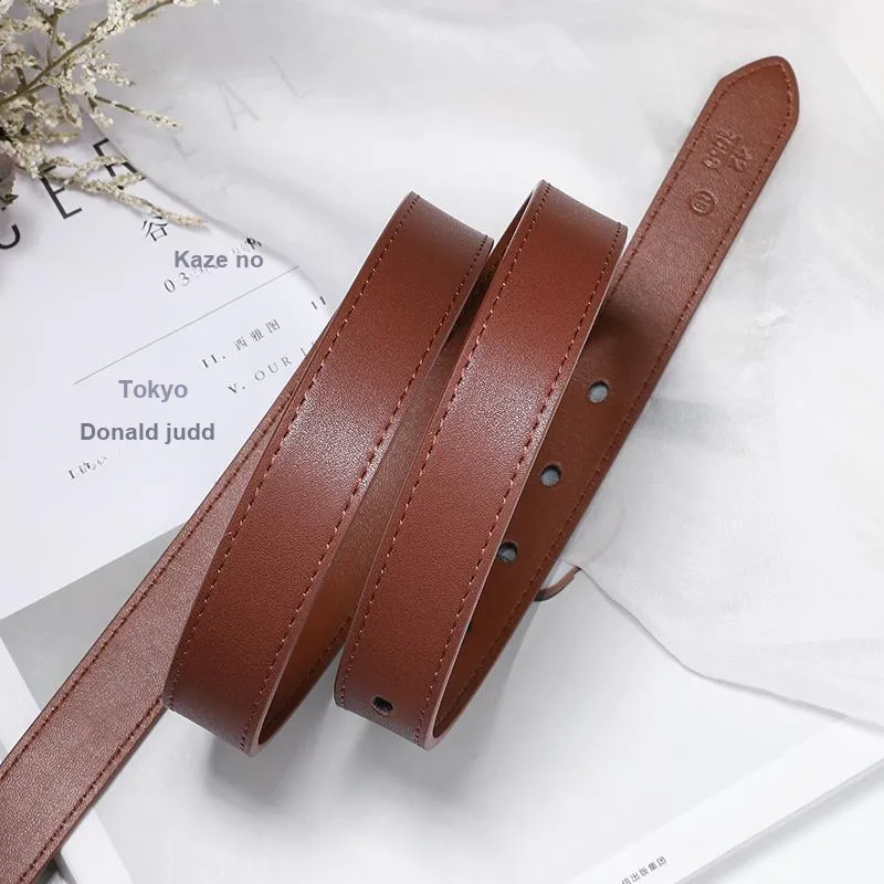 MEXICAN Split Cow Leather Belts Women's 2.4cm-8