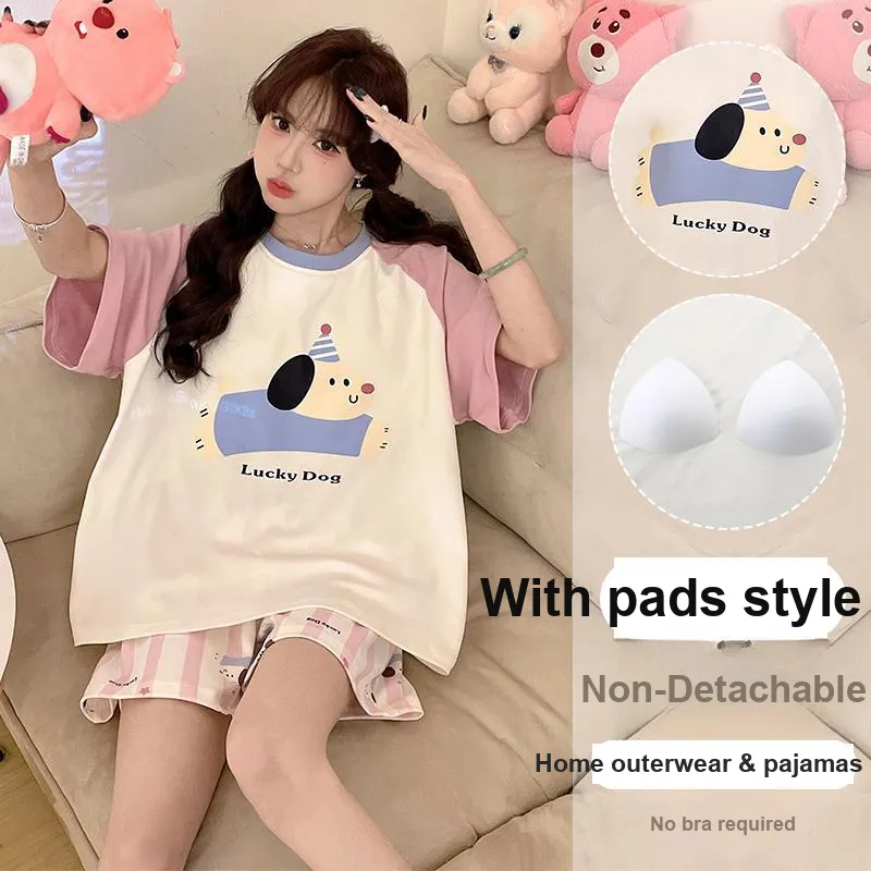 OUSHIBO Pajama Set Women's Image Color-1