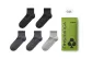 [Texture Base Crew Socks]Twilight Black+Dusk Black+Deep Carbon Gray+Deep Carbon Gray+Light Wisteria Gray