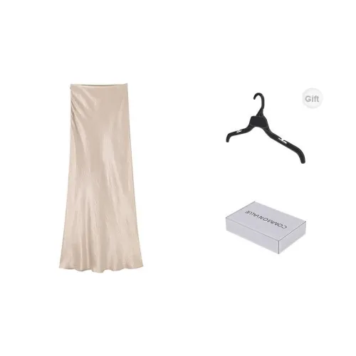 COMMON VALUE 'Zen Pāra' Casual Long Skirts Women's Warbler Willow Yellow