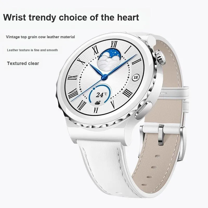IWabcertoo Huawei Compatibility Watch Band 190MM Cowhide Leather Material-15