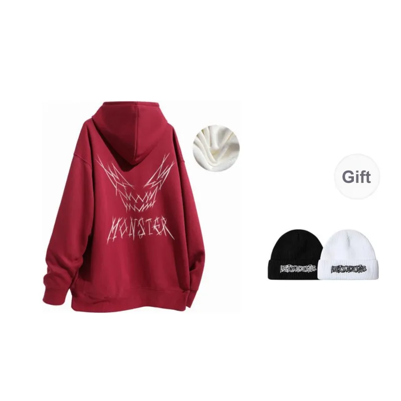 LIGHTNING MONSTER Sweatshirt Unisex Comes With Hats & Caps-25