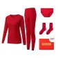 Women's 100% cotton Prosperity Box (Thermal Set+Socks+Underpants)