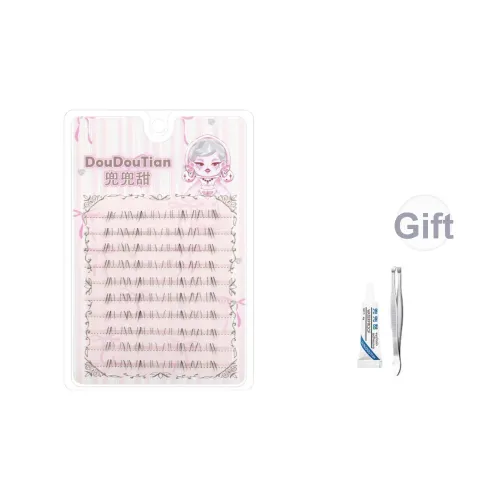 DOUDOUTIAN Little Crying Eye Lashes Нет Макияж Натуральный Воздух Свет Ручной Рисунок LOOK