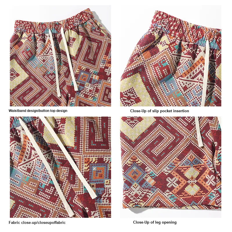 LSVE Casual Shorts Women's Red-3