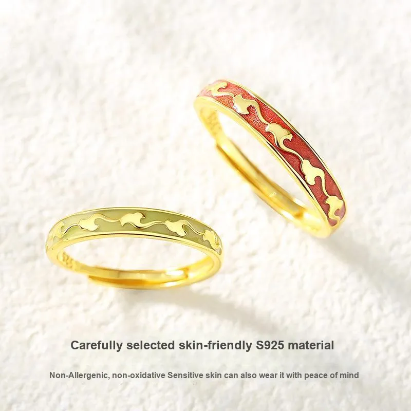 YINGNIXINDONG 925 Sterling Silver Rings Unisex-2