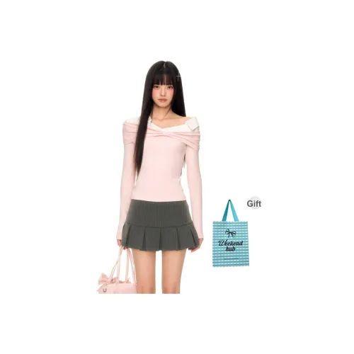 WEEKEND HUB Розовый Женские T-рубашки