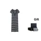 Navy Blue Stripes 0A4-Gift Included