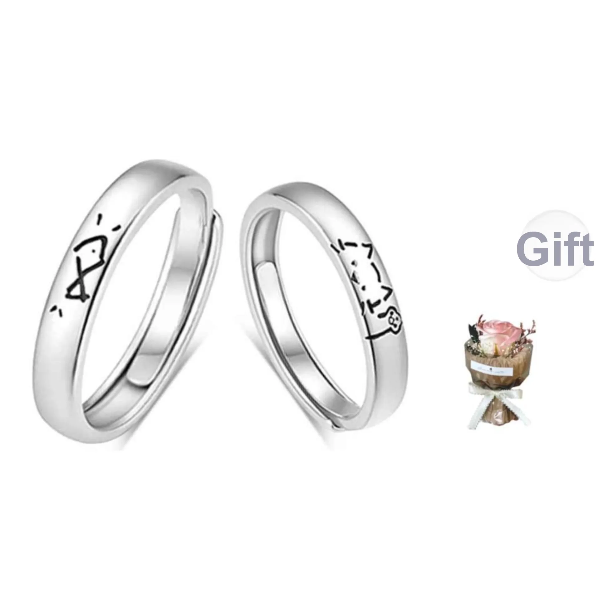 Bailijin S999 Fine Silver Rings Unisex