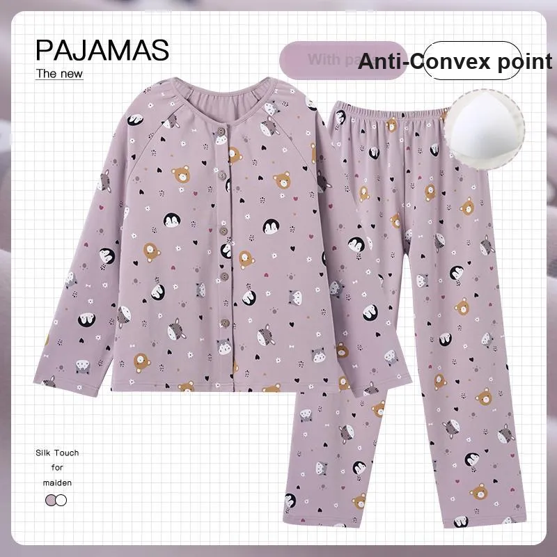 OUSHIBO Pajama Set Women's Purple-1