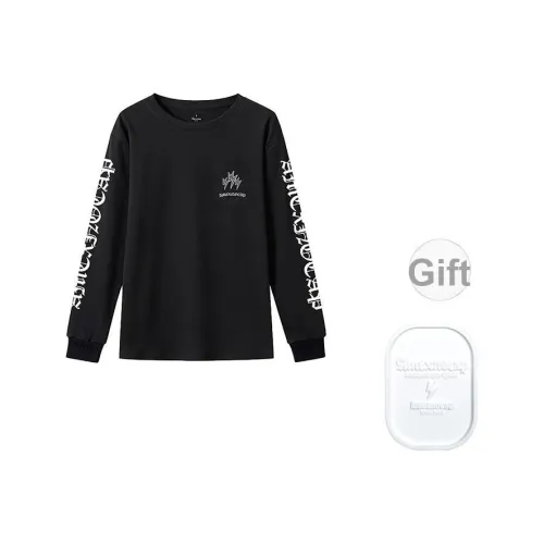 Amexnocap С принтом длинный с длинными рукавами унисекс