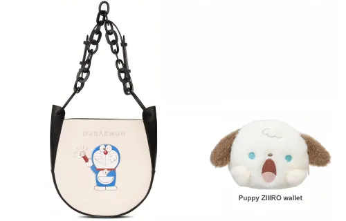 Doraemon X OTA Shoulder Bags Black/White