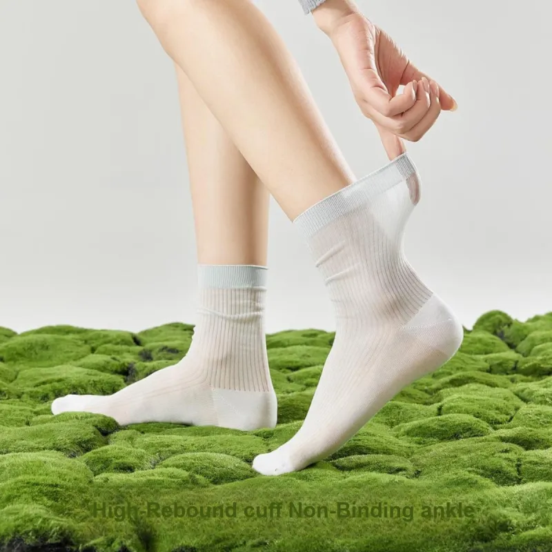 Temooues Mid Calf Socks Women's Combo Set-1