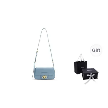 PEDRO Icon Series Calfskin Shoulder Bag Shoulder Bag Women's Black/Light Gray/Blue