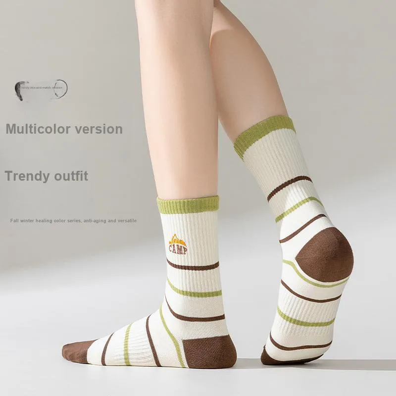 Lan Miao Mid Calf Socks Women's 10 Pack-12